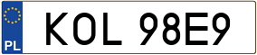 Trailer License Plate